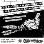 Xerrada: QUÈ SUCCEEIX A LES PRESONS I ALS TRIBUNALS ITALIANS?